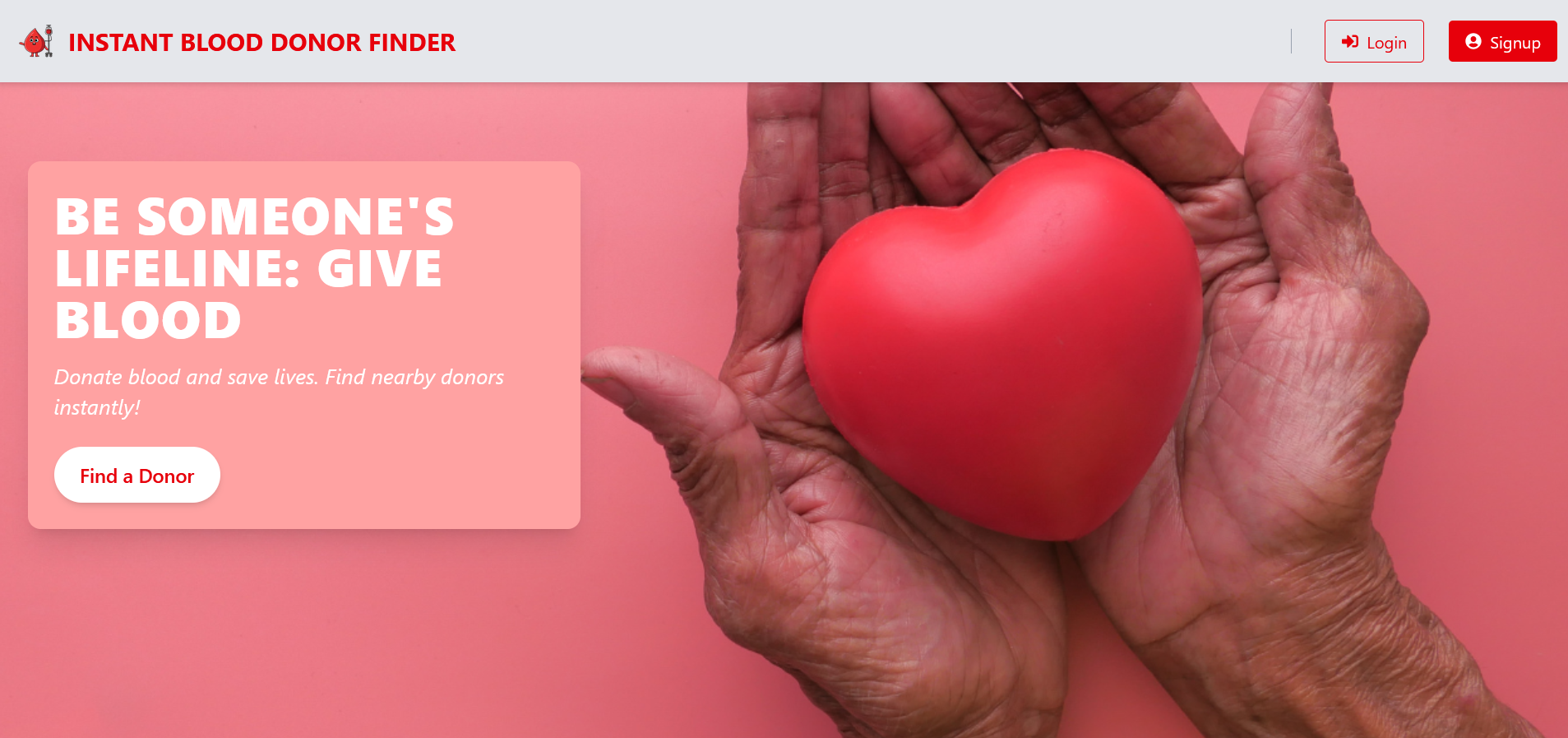 Blood Donor Finder